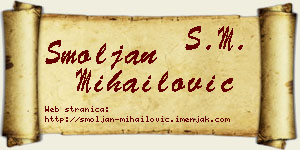 Smoljan Mihailović vizit kartica